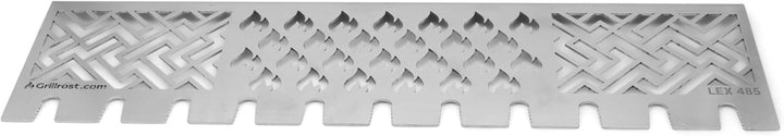Grillrost.com Das Original Edelstahl Multistation | Warmhalterost für Napoleon LEX485 | mit Drumstic