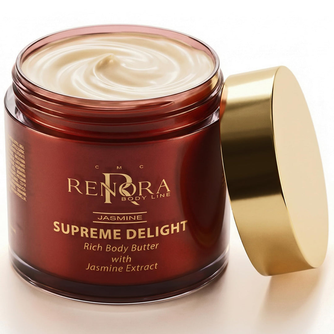 RENORA | Body Butter, feuchtigkeitsspendende Körpercreme mit Hualuronsäure | Supreme Delight | feuch