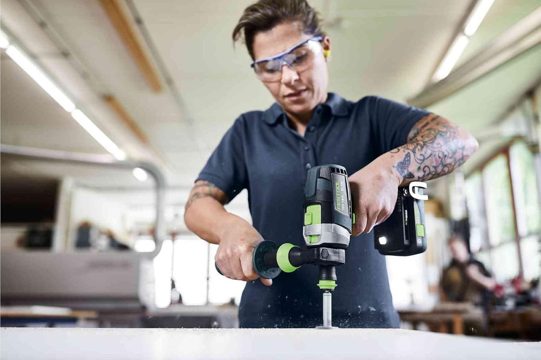 Festool Akku-Schlagbohrschrauber TPC 18/4 5,0/4,0 I-Plus QUADRIVE (mit Akkupacks, Schnellladegerät,