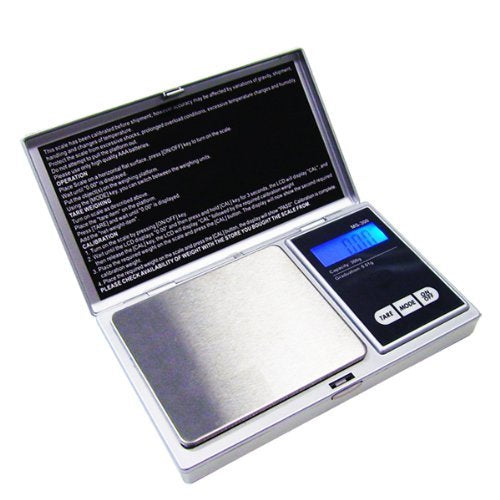 G&G MS Feinwaage Taschenwaage Digitalwaage Münzwaage Goldwaage Scale (500gx0,01g+Kalibriergewicht, s