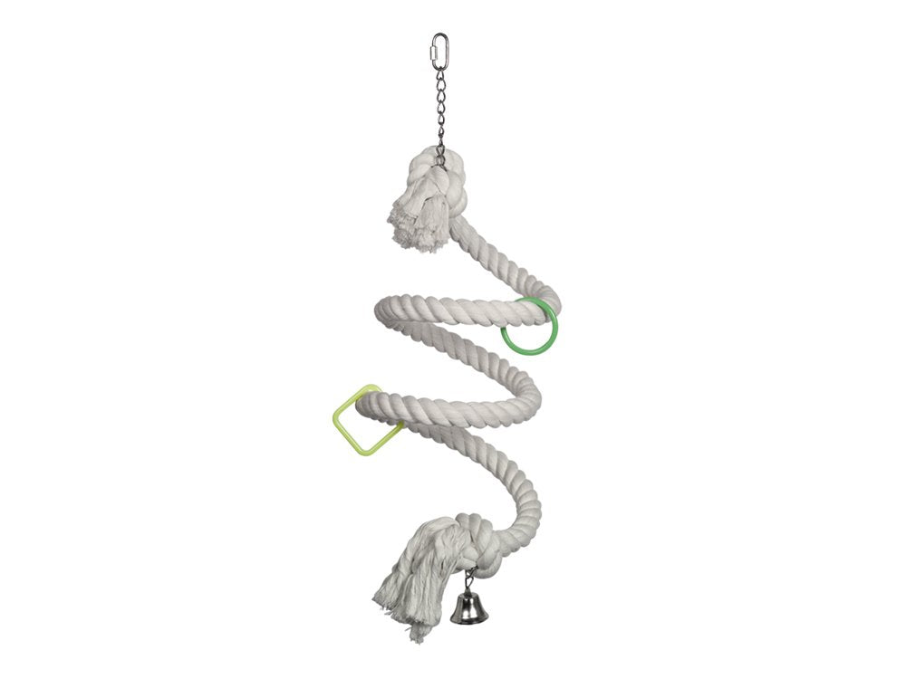 Nobby Cage Toy, Schaukel "Spirale" weiss Ø 3,5 x 225 cm, Ø 3,5 x 225 cm