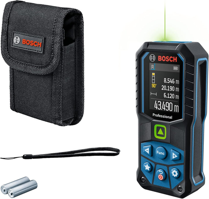 Bosch Professional Laser-Entfernungsmesser GLM 50-23 G (grüner Laser, Neigungssensor, Reichweite: bi