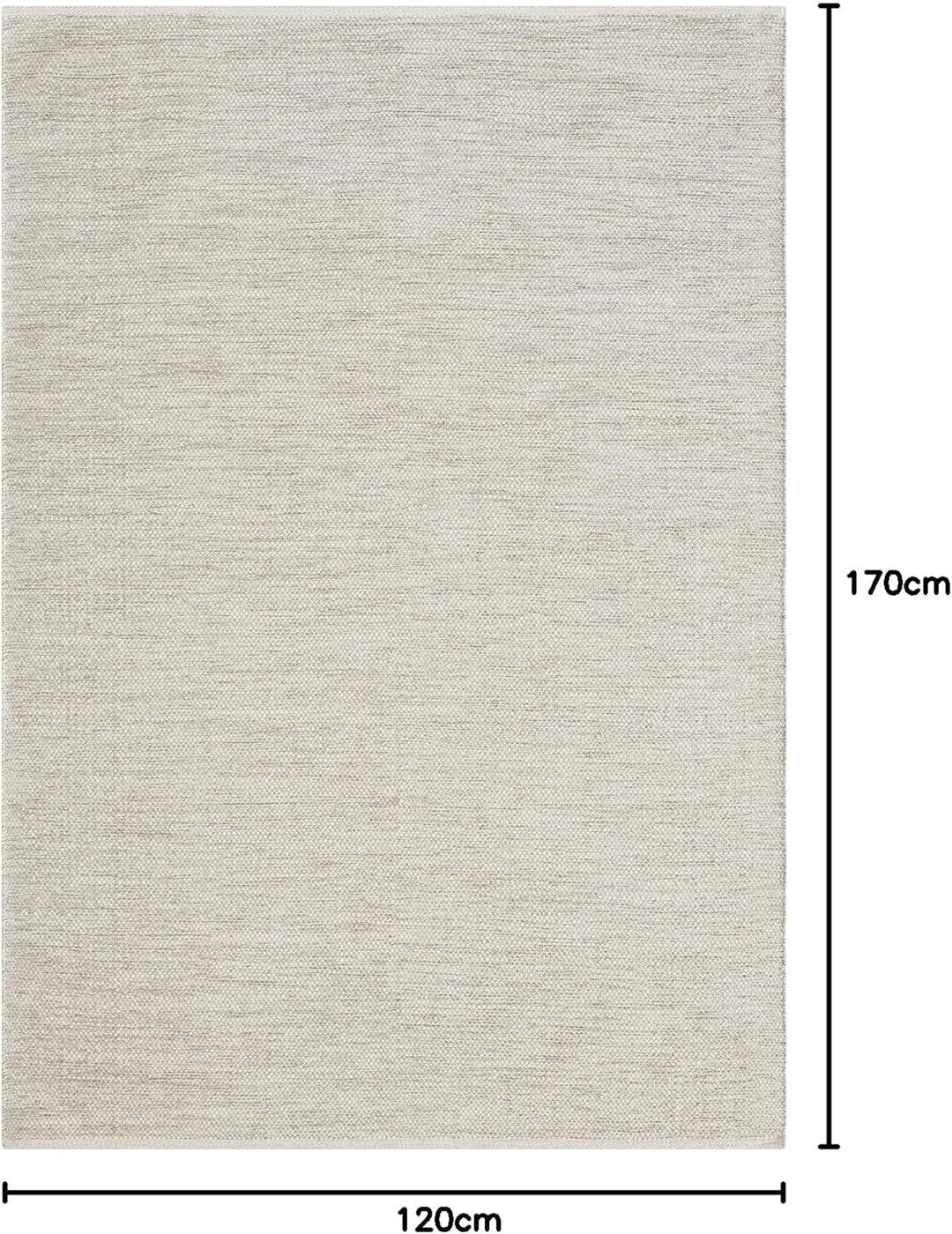 the carpet Boho Natur Wool Handgewebter Wollteppich im natürlichen skandinavischen Boho-Look, Handar