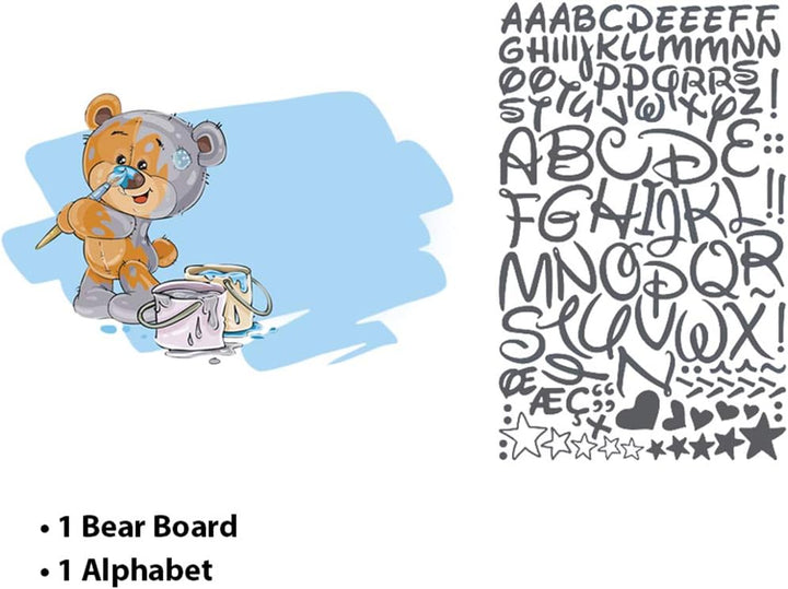 Sticker für Kinder | Wandaufkleber Mess – Wanddekoration Kinderzimmer - 140 x 60 cm