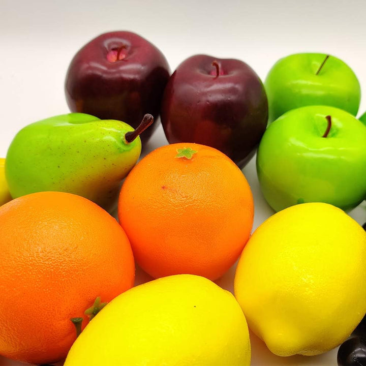 21 Stück künstliche Früchte Sortiert gefälschte Früchte lebensechte realistische Früchte für die Inn