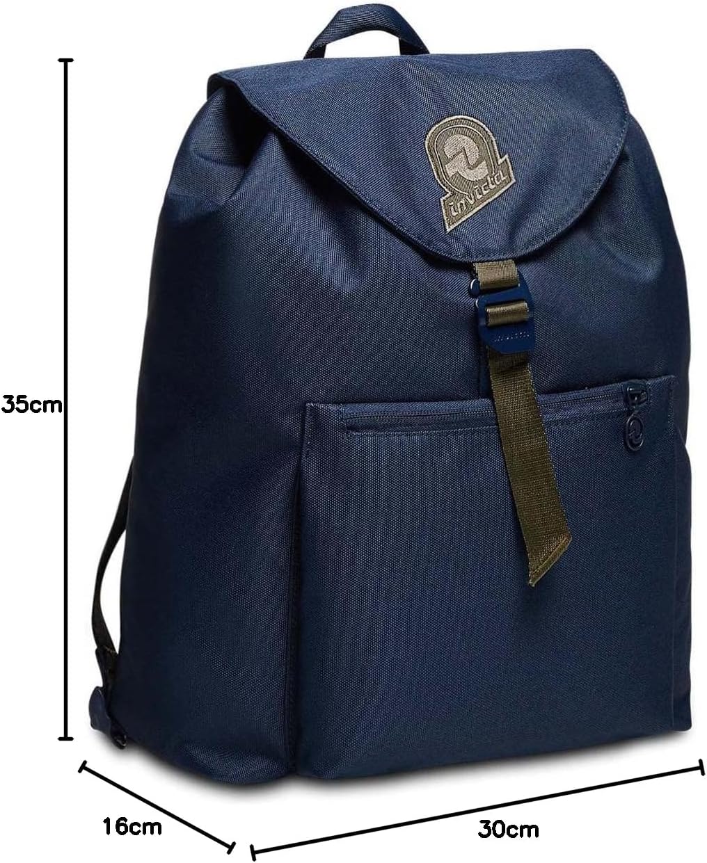 Invicta Rucksack - ALPINO SOLID, Blau - Freizeit - für Damen und Herren, blau, Taglia unica, Modern