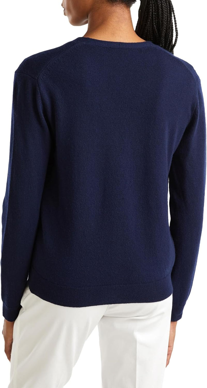 United Colors of Benetton Damen Cardigan M/L 1002d6879 Strickjacke L Blau, L Blau