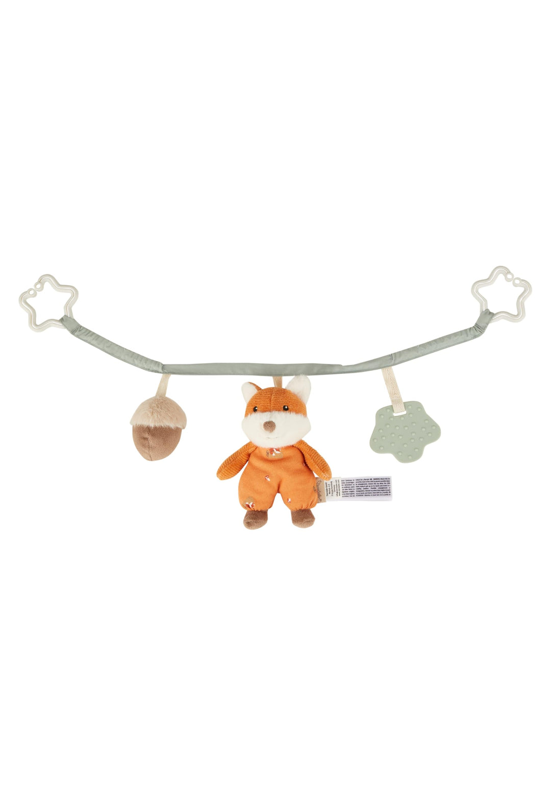 Sterntaler Kinderwagenkette Fuchs Filou - Baby Spielzeug mit Rassel & Greifling aus Silikon - Kinder