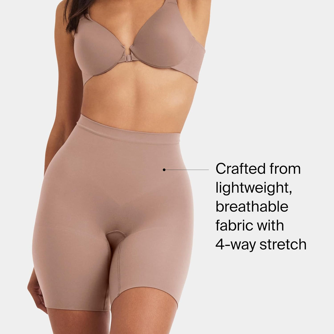 Spanx Damen Power Short Waist Shapewear S Café Au Lait, S Café Au Lait