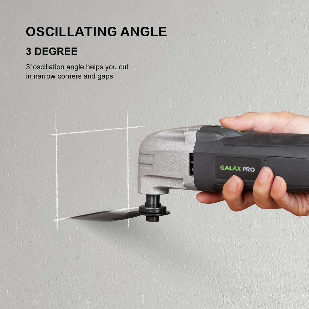 GALAX PRO 180W oszillierendes Multifunktionswerkzeug, 22000 OPM, 3 Grad Oszillationswinkel mit 3 Säg
