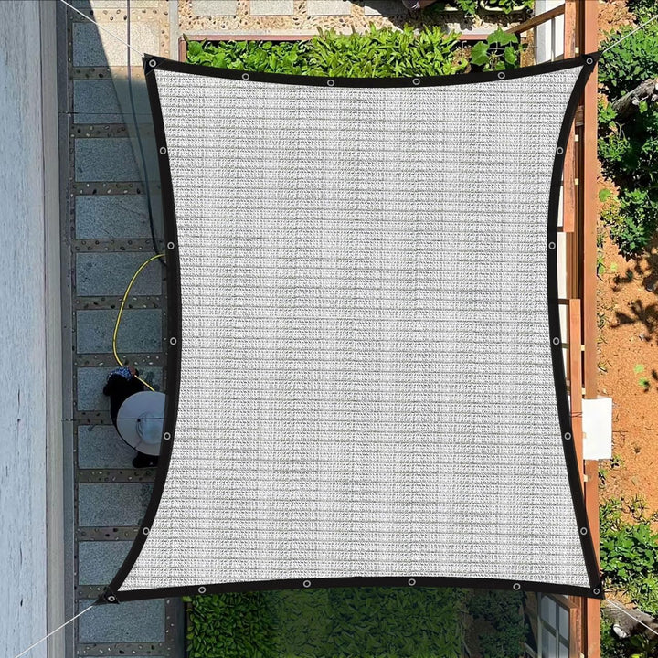Garten Schattierungsnetz,Auto-Sonnenschutz aus Alunetz,80% Sonnensegel Mit Einfassung Mit Ösen Einfa