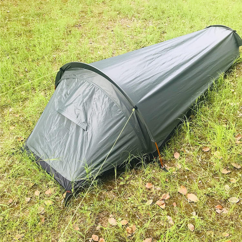 1 Person Wanderzelt Tragbares Persönliches Biwakzelt Mit Tragetasche Ultraleichtes Wasserdicht Zelt