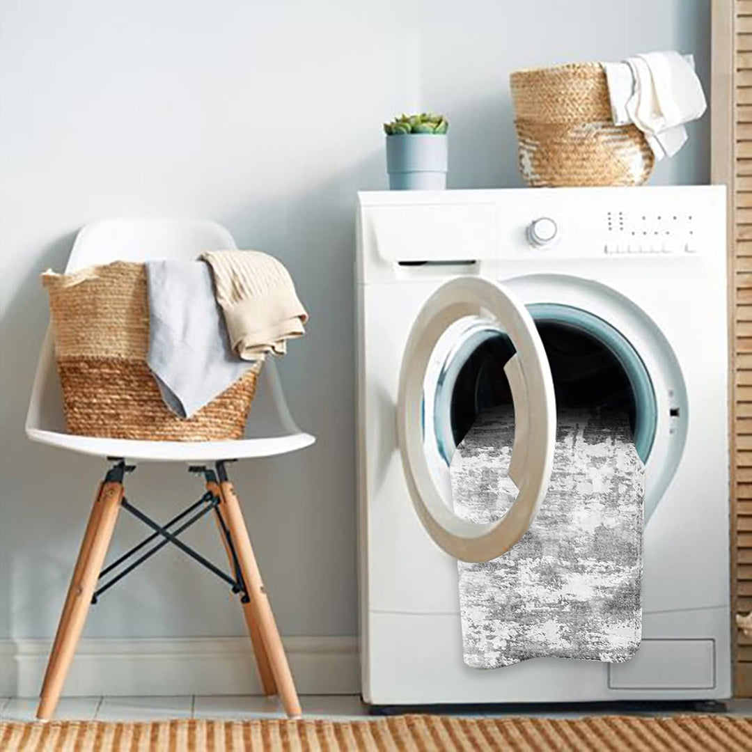 Flurläufer Rutschfester Teppichläufer für Flure Küche &amp; Wohnzimmer waschbar leicht Langer Läufer (Cr