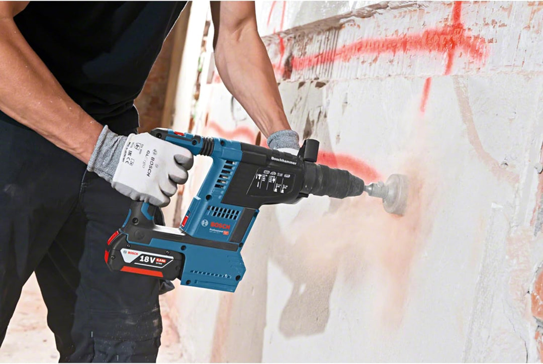 Bosch Professional 18V System Akku Bohrhammer GBH 18V-26 F (inkl. 2x 5.0Ah, GAL 1880 CV, Tiefenansch
