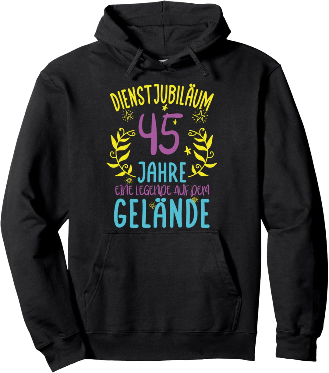 Dienstjubiläum 45 Jahre - 45 Jähriges Jubiläum Kollegin Pullover Hoodie