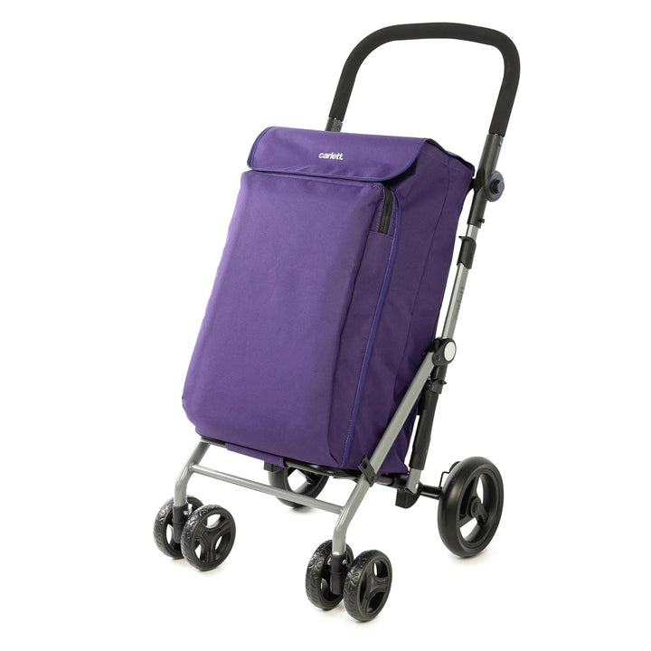 Carlett - Lite Family Lett470 |Warenkorb | Zusammenklappbarer Einkaufswagen | 4 Räder | Verstellbare