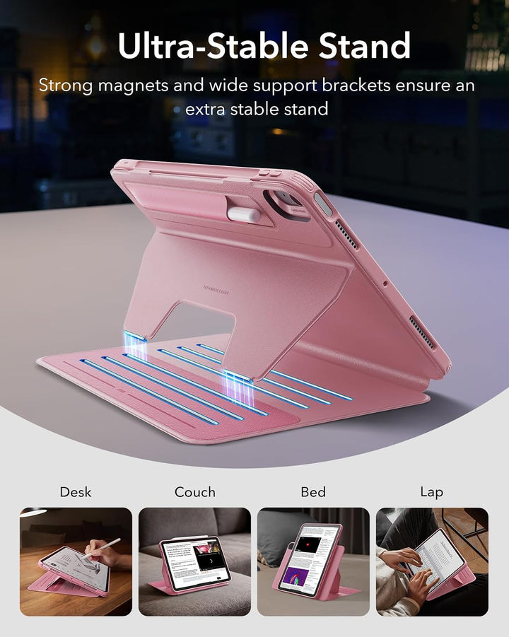 ESR Hülle für iPad Air 11 Zoll M4/M3/M2, iPad Air 8/7/6/5/4 (2026/2025/2024/2022/2020), drehbare Hül