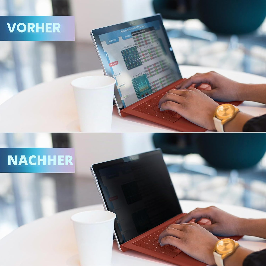 SenseAGE Magnetischer Blickschutzfilter für Microsoft Surface Pro 7+/7/6/5/4 (12.3"), Entfernbare, A