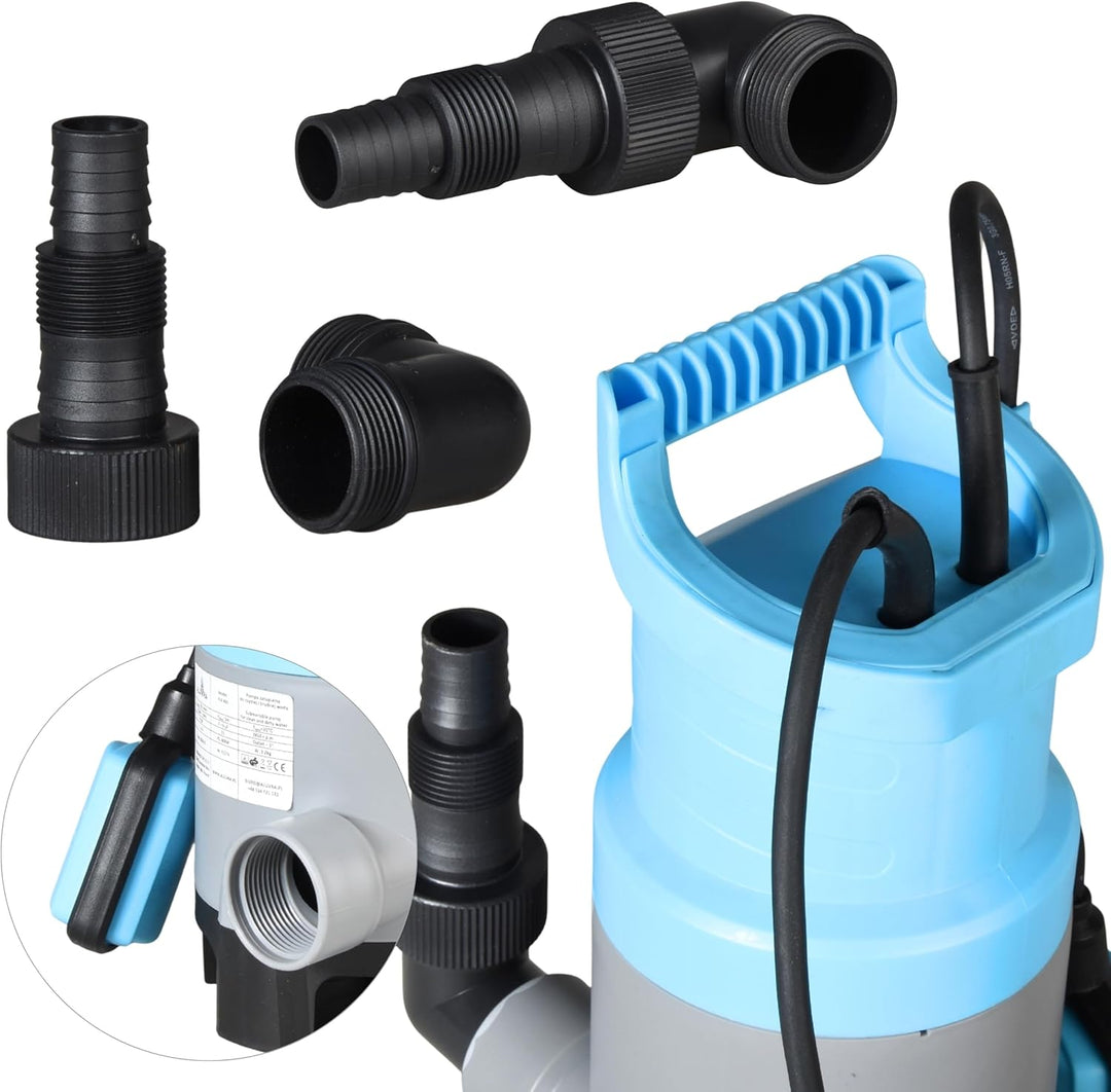 Tauchpumpe FLX 750 (750 W, 13200 l/h, max. Förderhöhe 9 m) – Schmutzwasserpumpe &amp; Klarwasserpumpe -