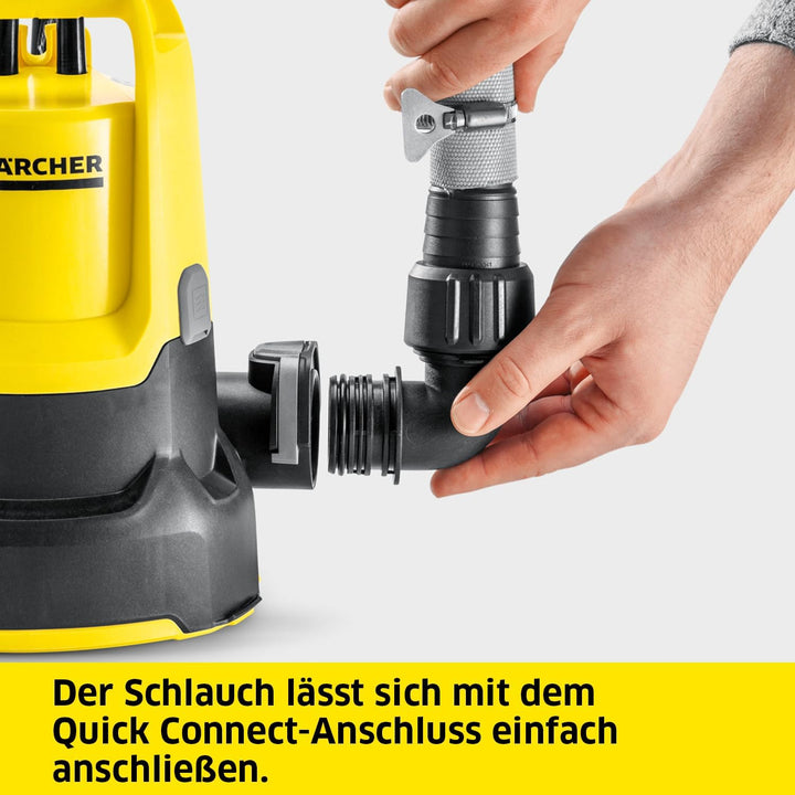 Kärcher SP 9.000 Flat flachsaugende Tauchpumpe, Fördermenge: 9.000 l/h, Eintauchtiefe: max. 7 m, für