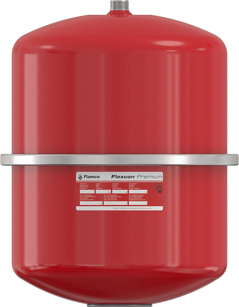 Flamco Flexcon Premium 25 Liter 2,5/6-Bar - Ausdehnungsgefäss 16952 25L / 2,5 [6 bar] Rot