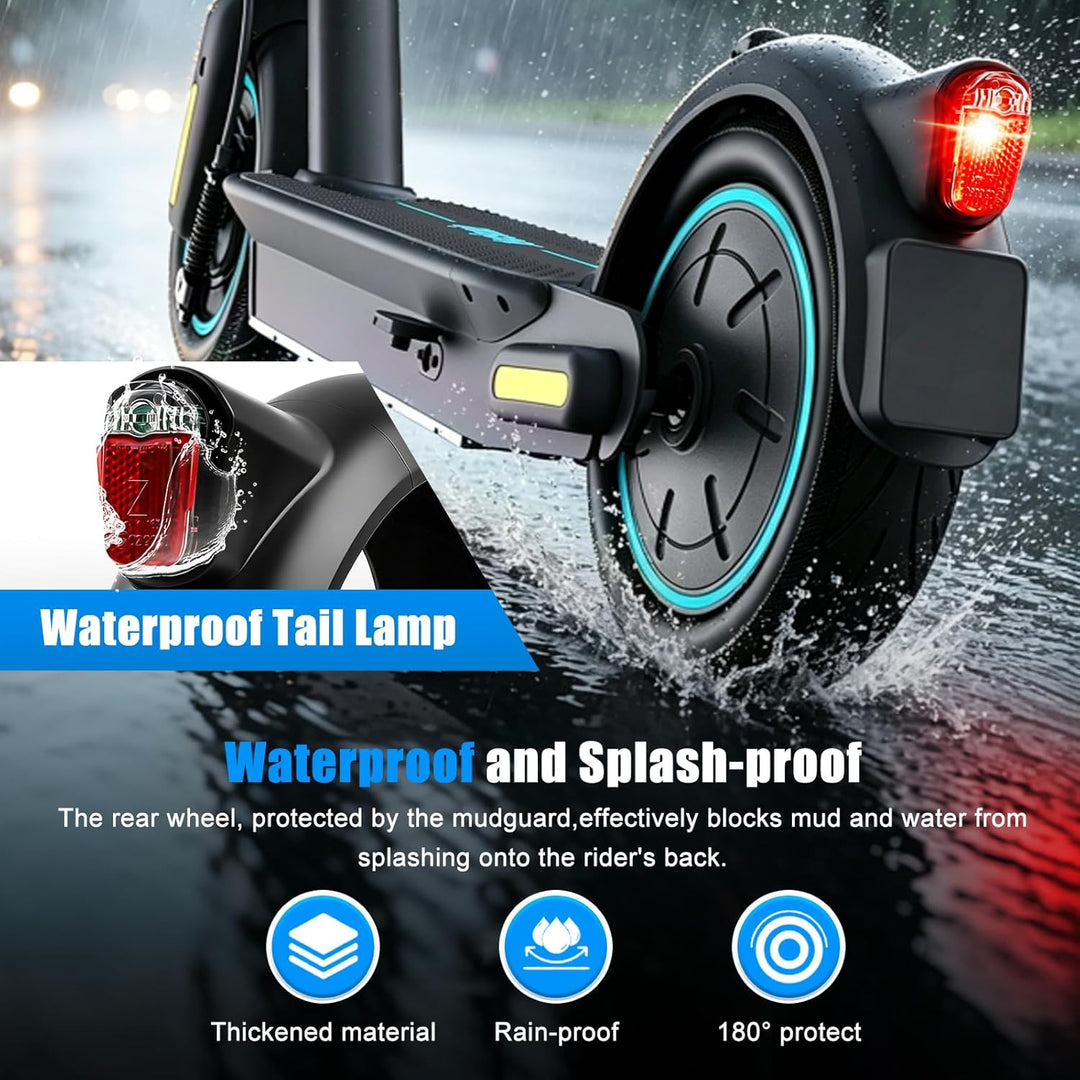 SYACHI Hinterer Kotflügel Electric Scooter mit LED Rückleucht & Haken Zubehör, Scooter Schutzblech E