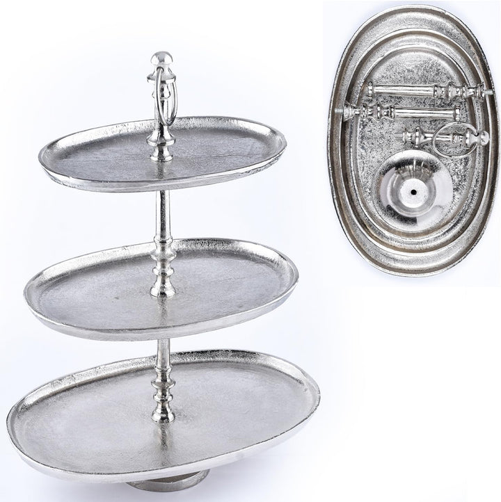Marrakesch Orient & Mediterran Interior Etagere Annika (3-Etagen Etagere oval 48cm)
