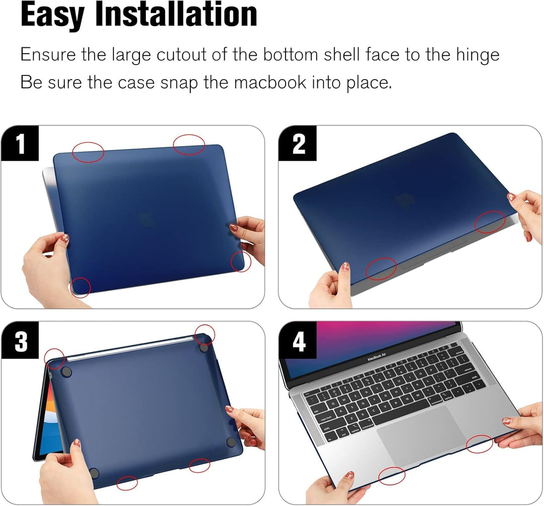 Fintie Hülle kompatibel mit MacBook Air 13 (2018-2020 Version) A2337(M1)/A2179/A1932, Ultradünne Har
