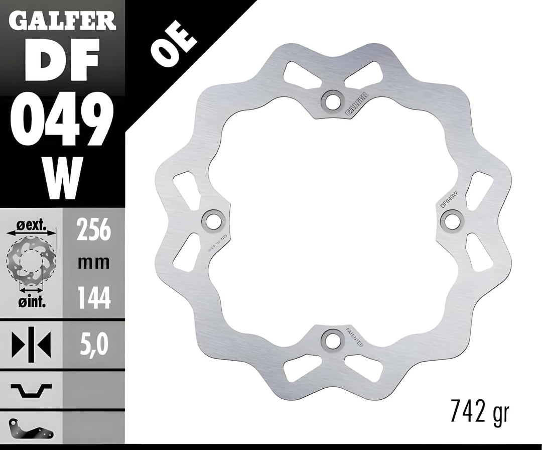 Bremsscheibe Galfer Wave starr DF049W 256 x 5mm hinten
