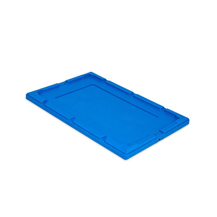 PROREGAL Auflagedeckel für Conical Mehrweg-Stapelbehälter Blau | BxT 40x60cm | Lagerbox Eurobox Tran