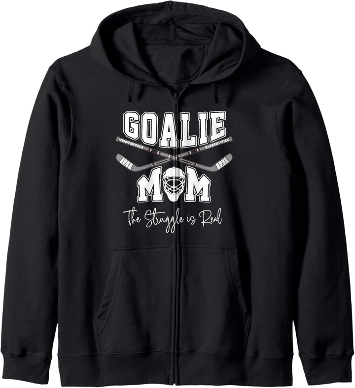Goalie Hockey Mom: Der Kampf ist real für Mütter Kapuzenjacke