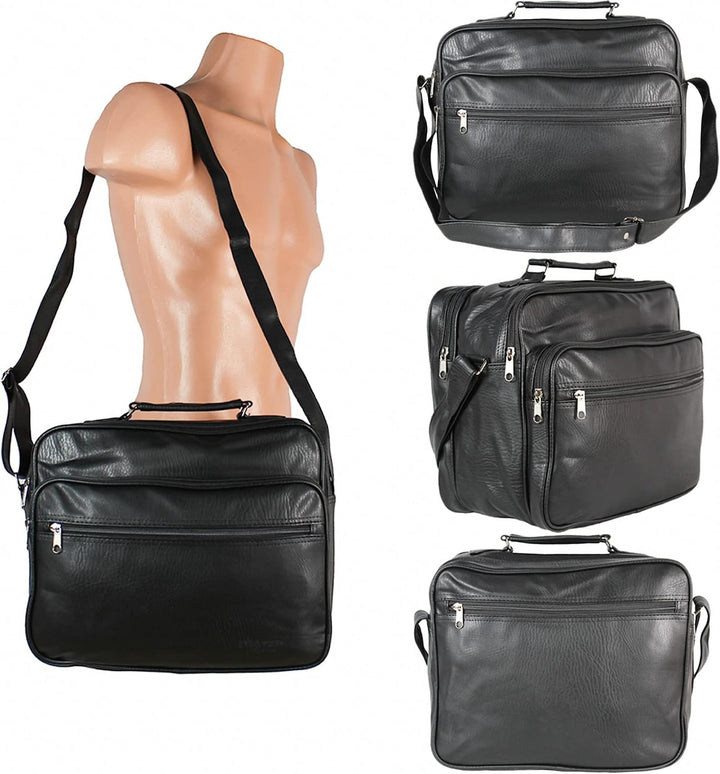 Echt Leder Herren Arbeitstasche Umhängetasche Herrentasche Schultertasche Messenger Flugbegleiter in