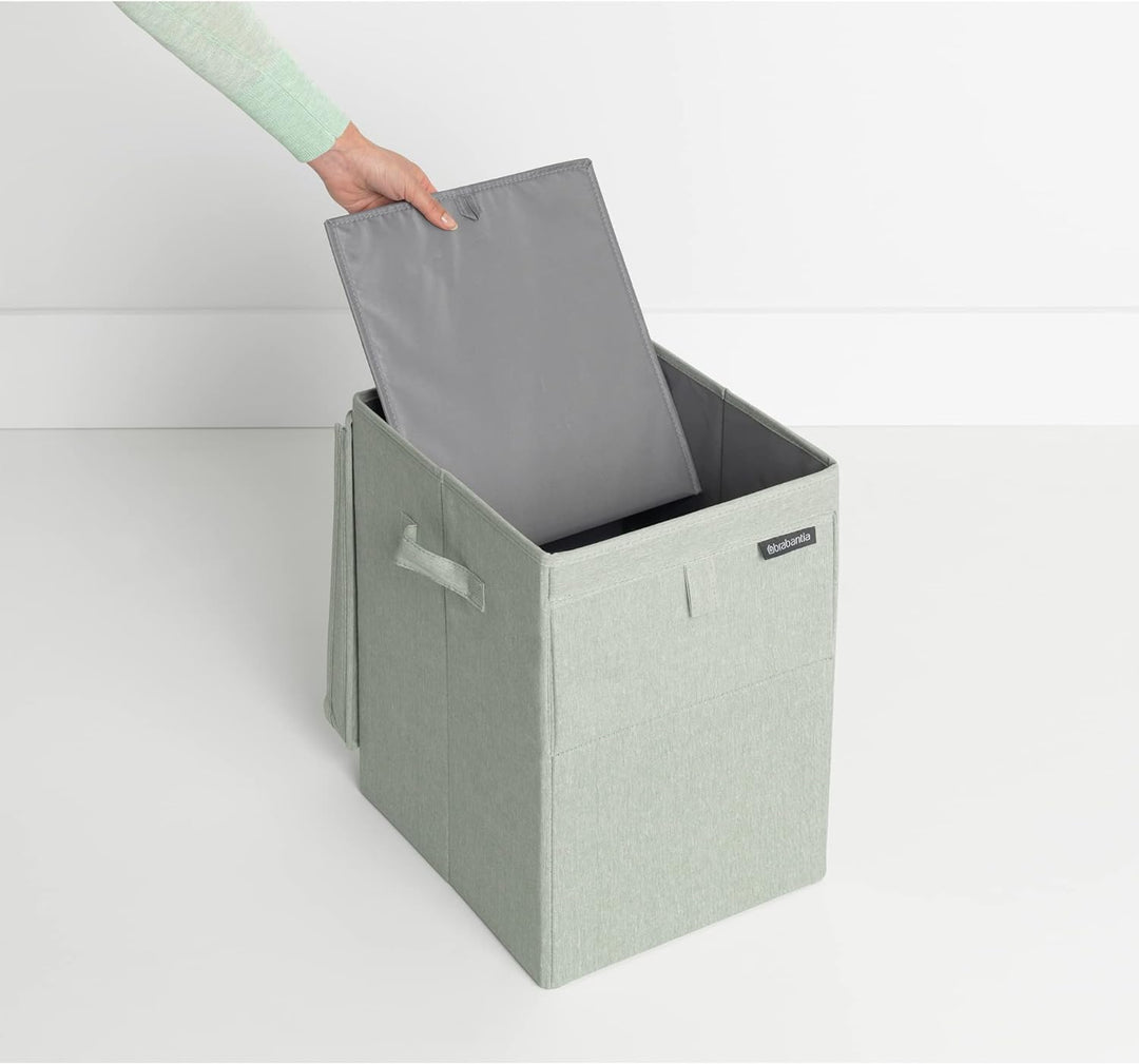 Brabantia - Wäschebox Stapelbar - Wäschekorb - Leicht zu befüllen und zu entleeren - Grosses Volumen