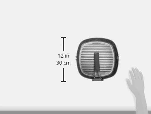 Tognana wi758bcamnf Grill Quadra mit Griff faltbar Mythos, Aluminium, Grau Marble