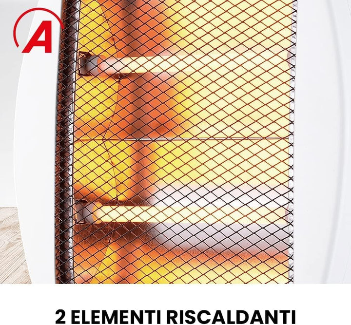 ARDES | AR435C Quarzofen FLEXO MINI - Klappbarer Quarzofen - Quarzofen mit Strahlung - 2 Leistungen