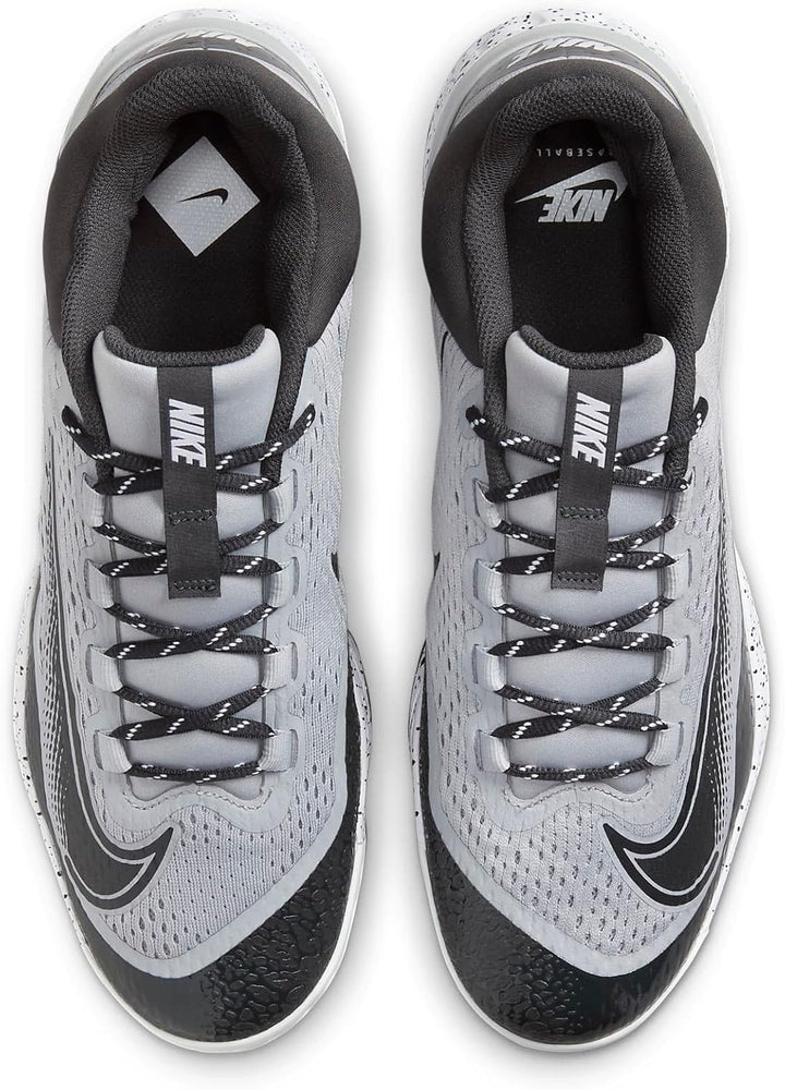 Nike Alpha Huarache Elite 4 Baseball-Stollen für Herren 40.5 EU Wolf Grey White Dark Smoke Grey, 40.