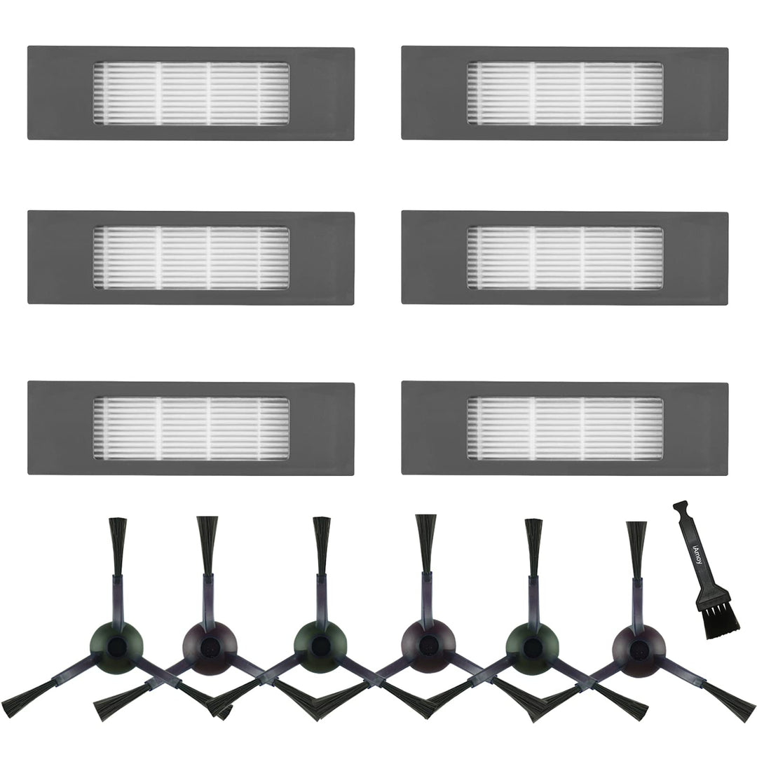 Ersatz Seitenbürste und Filter-Kit Kompatibel mit Ecovacs Deebot OZMO 950 OZMO 920 T8 T9 N8 Serie St