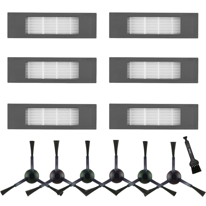Ersatz Seitenbürste und Filter-Kit Kompatibel mit Ecovacs Deebot OZMO 950 OZMO 920 T8 T9 N8 Serie St
