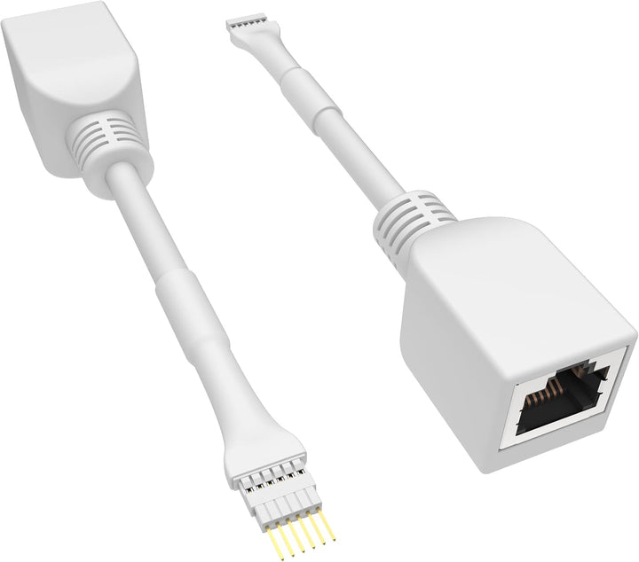 Litcessory RJ45 auf 6-Polig Ethernet-Adapter für Philips Hue Lightstrip Plus (4 Stück - Zwei Paare,