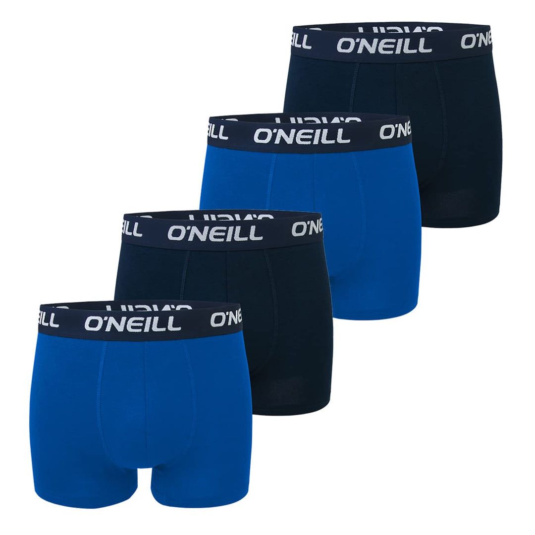 O'Neill Herren Boxershort Uni Sport Boxer S M L XL XXL 95% Baumwolle Unterhose 4er Pack S Cobalt Mar