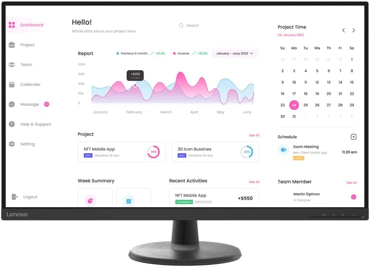 Lenovo D32-40 Computer Monitor 80 cm (31.5) 1920 X 1080 Pixels, 66FCGAC2EU 31,5\", 31,5\"