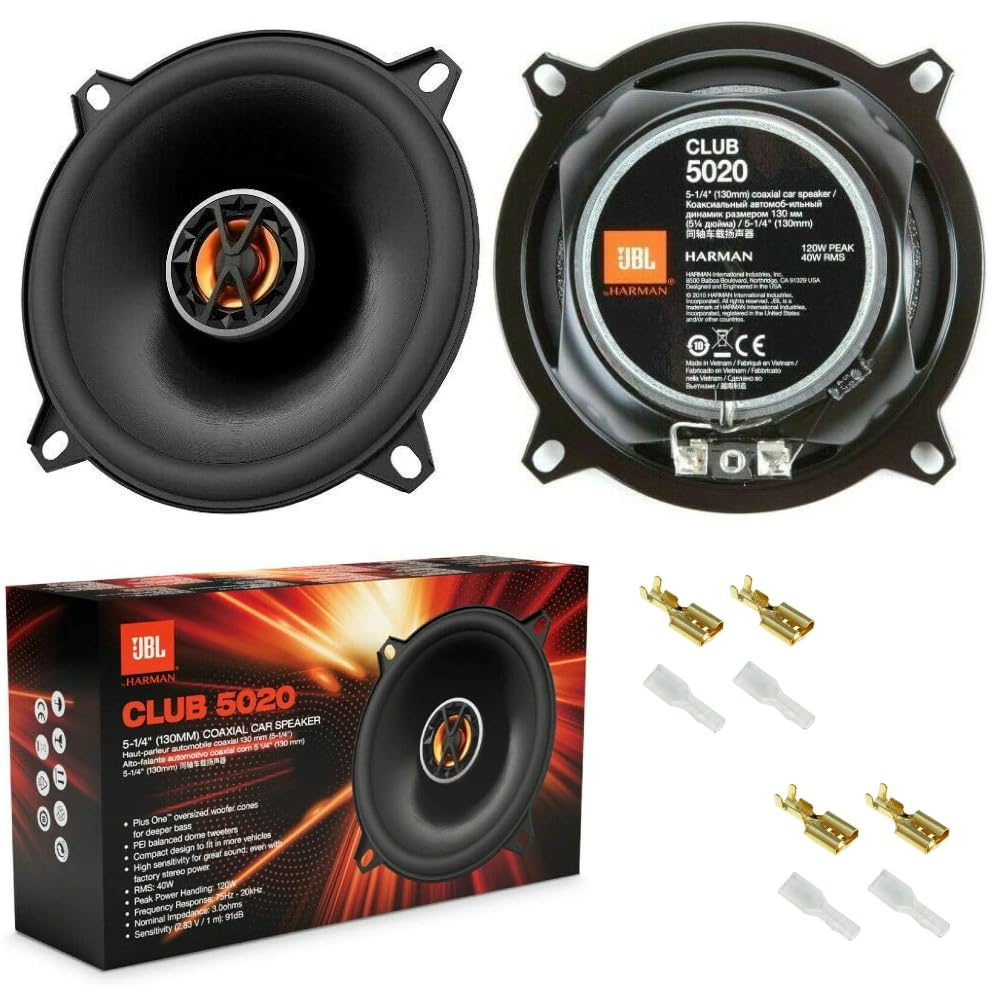 2 Lautsprecher JBL Club 5020 koaxial 13,00 cm 130 mm 5,25" Durchmesser 40 watt rms und 120 watt max