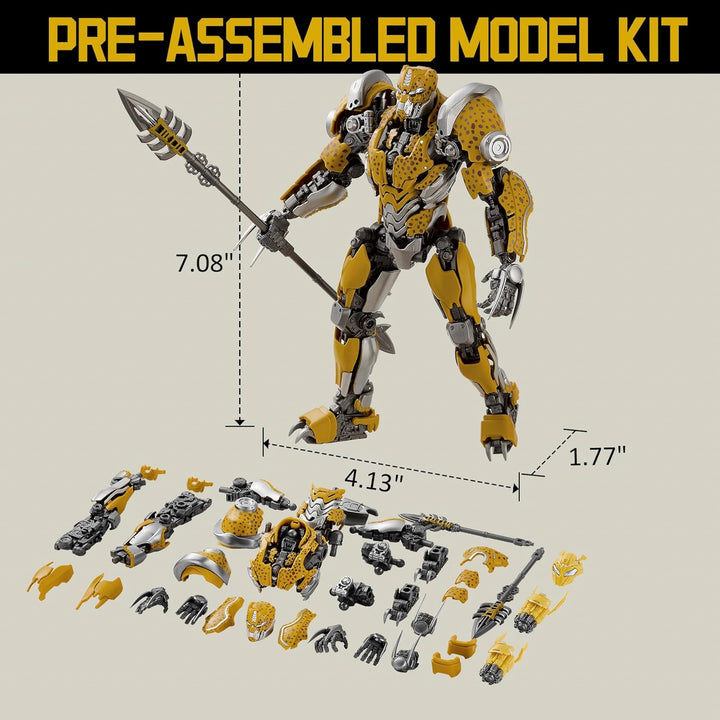 Transformers Spielzeug Cheetor, Hoch artikulierte 7.08 Inch No Converting Model Kit mit Hummelzubehö