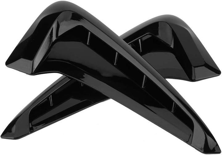 Seitenentlüftunabdeckung, Seitenentlüftunblende, 2 ück Schwarze Seitenlüftunabdeckung Verkleidung De