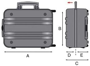 GT-Line Werkzeugkoffer Mega Wheels 190 PEL TSA (Werkzeug-Trolley mit Teleskopgriff, ohne Werkzeug, i