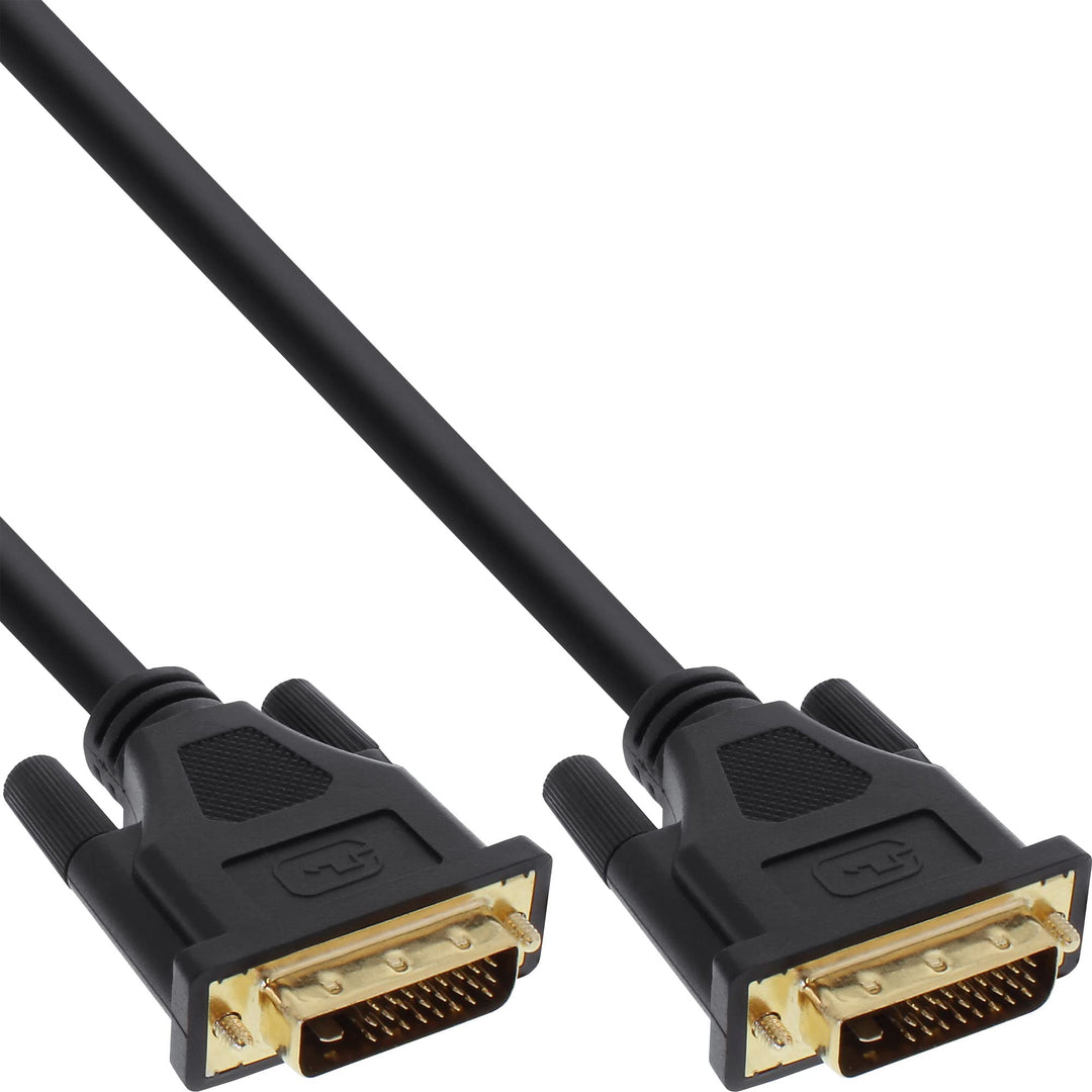 InLine 17779P DVI-D Anschlusskabel Premium, digital 24+1 Stecker / Stecker, Dual Link, 10m, 10m