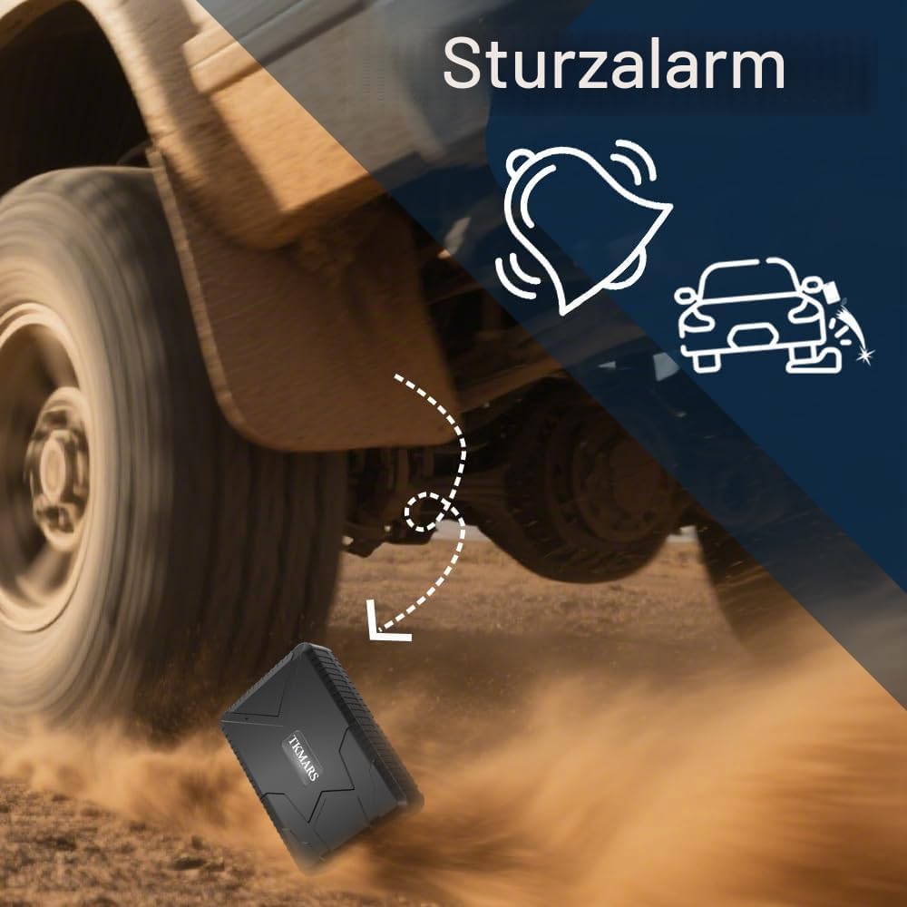 TKMARS TK915 GPS-Tracker für Auto, 4G, 7800 mAh Akku, magnetischer GPS-Sender, funktioniert über SMS