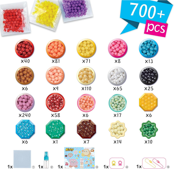 Aquabeads - 36164 Kirby Schlüsselanhänger Bastelset, Wasserperlen Bastelset für Kinder ab 4 Jahren,