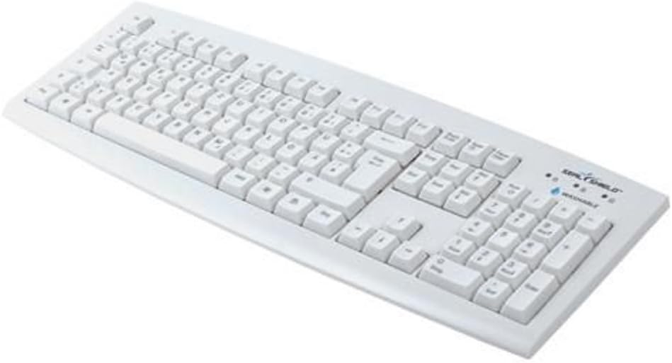 Seal Shield Silver Seal Tastatur USB SSWKSV208DE Weiss 100 Prozent wasserdicht und staubdicht spühlm