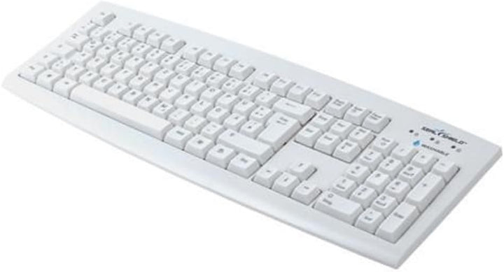 Seal Shield Silver Seal Tastatur USB SSWKSV208DE Weiss 100 Prozent wasserdicht und staubdicht spühlm